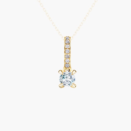 Zawieszka Share Your Love: złota, diament